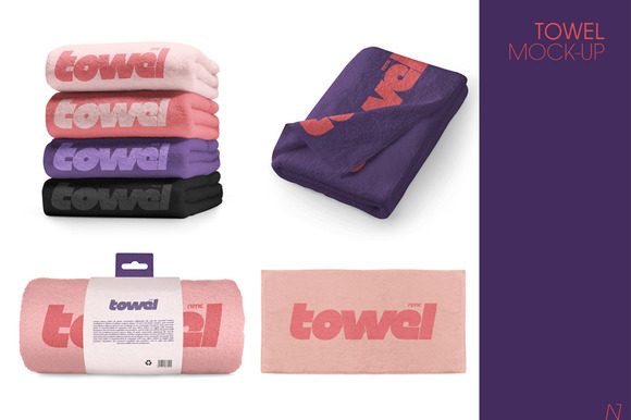 Refreshing Towel Mock Up Designtube Creative Design Content