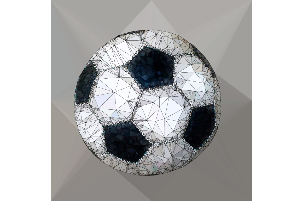 Low poly geometric of football Illustrations on Creative Market