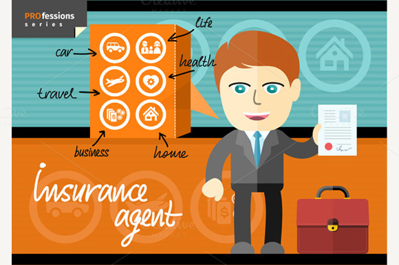 Insurance Agent Presenting Contract Insurance Agent Presenting Contract