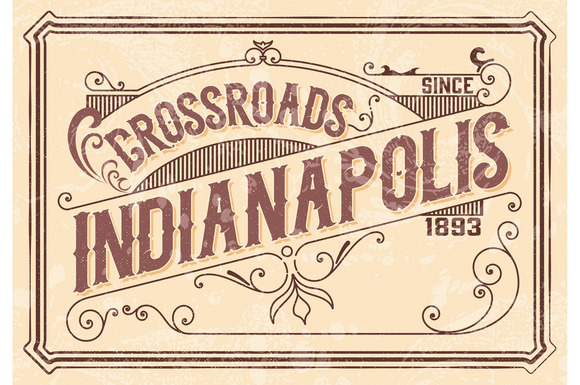 Old Card With Floral Details Old Card With Floral Details