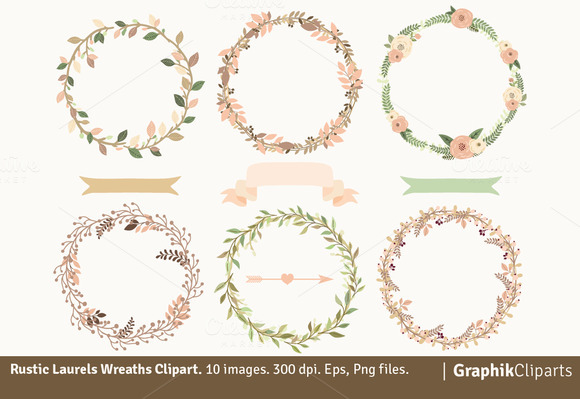 Rustic Laurel Wreaths Rustic Laurel Wreaths