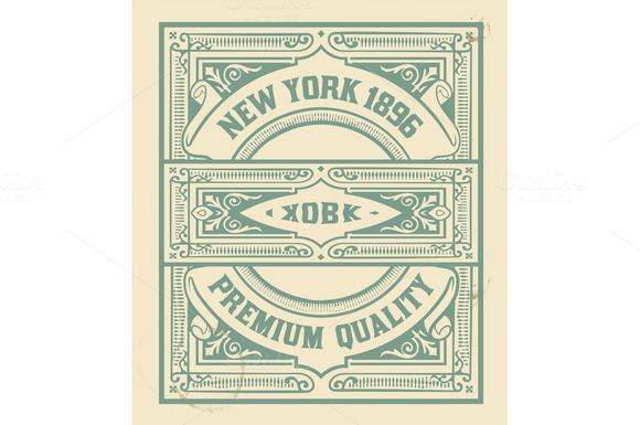 Retro Stamp Design