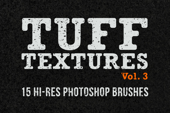 Tuff Textures Vol. 3 - premium Photoshop distressing brushes