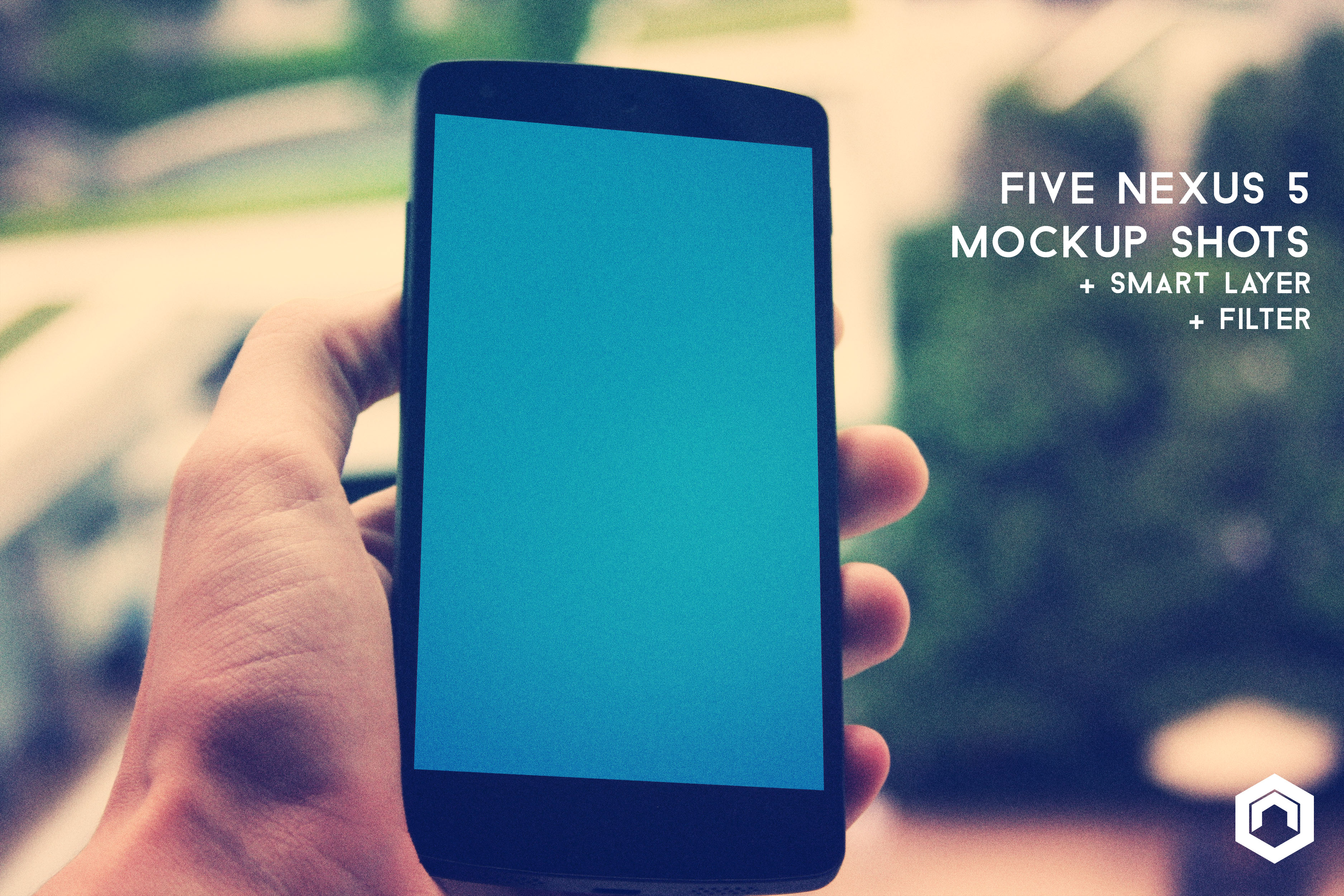 Five Nexus 5 Mockup Shots Product Mockups on Creative Market