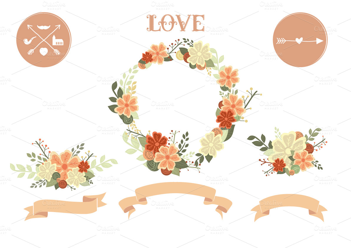 free wedding floral clipart - photo #14