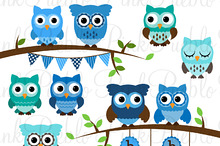 Spring Easter Owl Clipart & Vectors ~ Illustrations on Creative Market