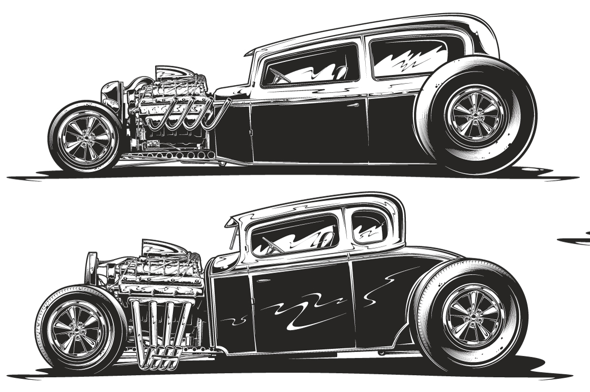 Hot Rod Collection ~ Illustrations On Creative Market
