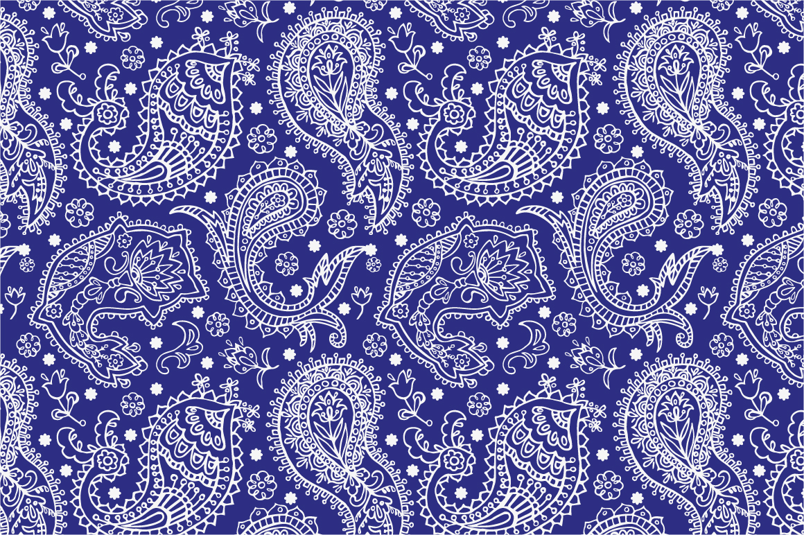 Download 2 Vector sketch Paisley pattern ~ Patterns on Creative Market