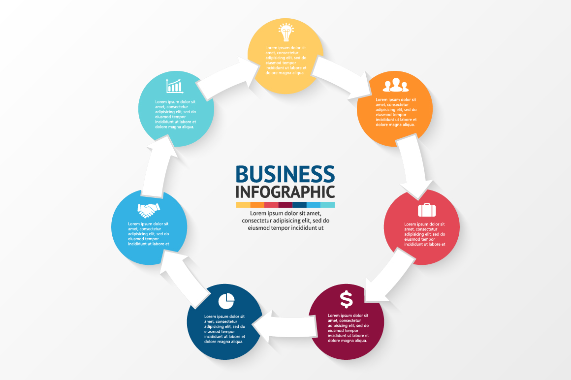 Circle infographics for presentation ~ Presentation Templates on ...