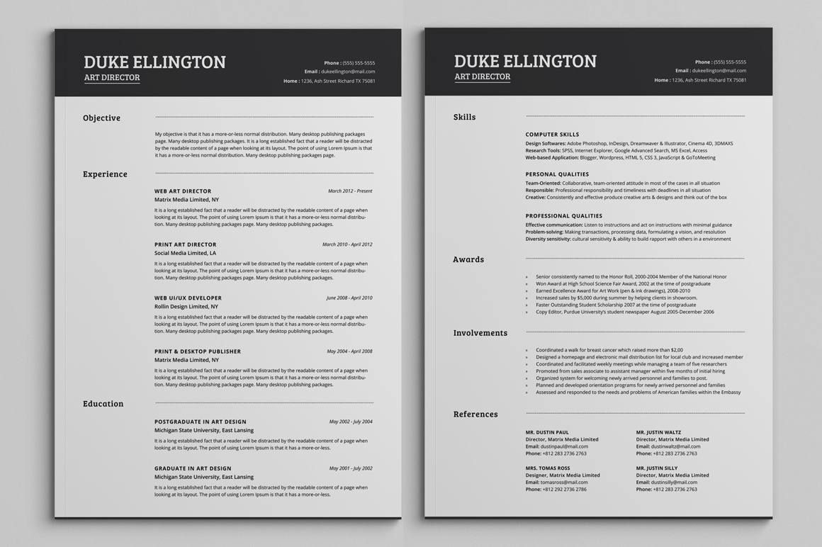 two-page-cv-template-free-free-printable-templates