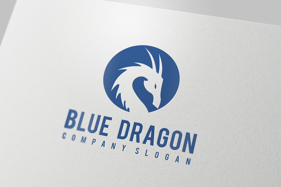 Blue Dragon Logo Templates on Creative Market