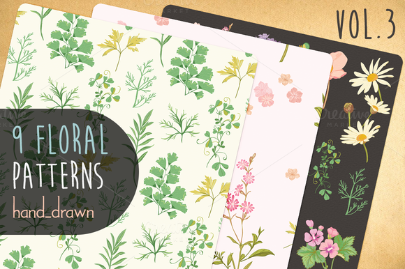 9 Floral Patterns Vol3 9 Floral Patterns Vol3