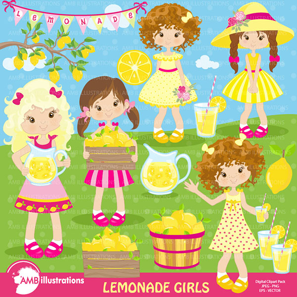 Lemonade stand clipart AMB-890 ~ Illustrations on Creative Market