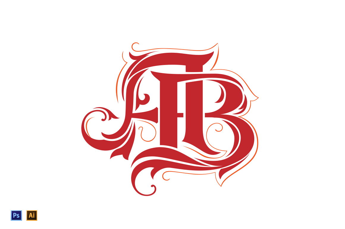 Download AB Monogram Logo Template ~ Logo Templates on Creative Market