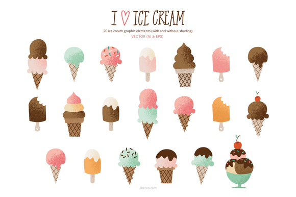 Ice Cream Clip Art Set Ice Cream Clip Art Set