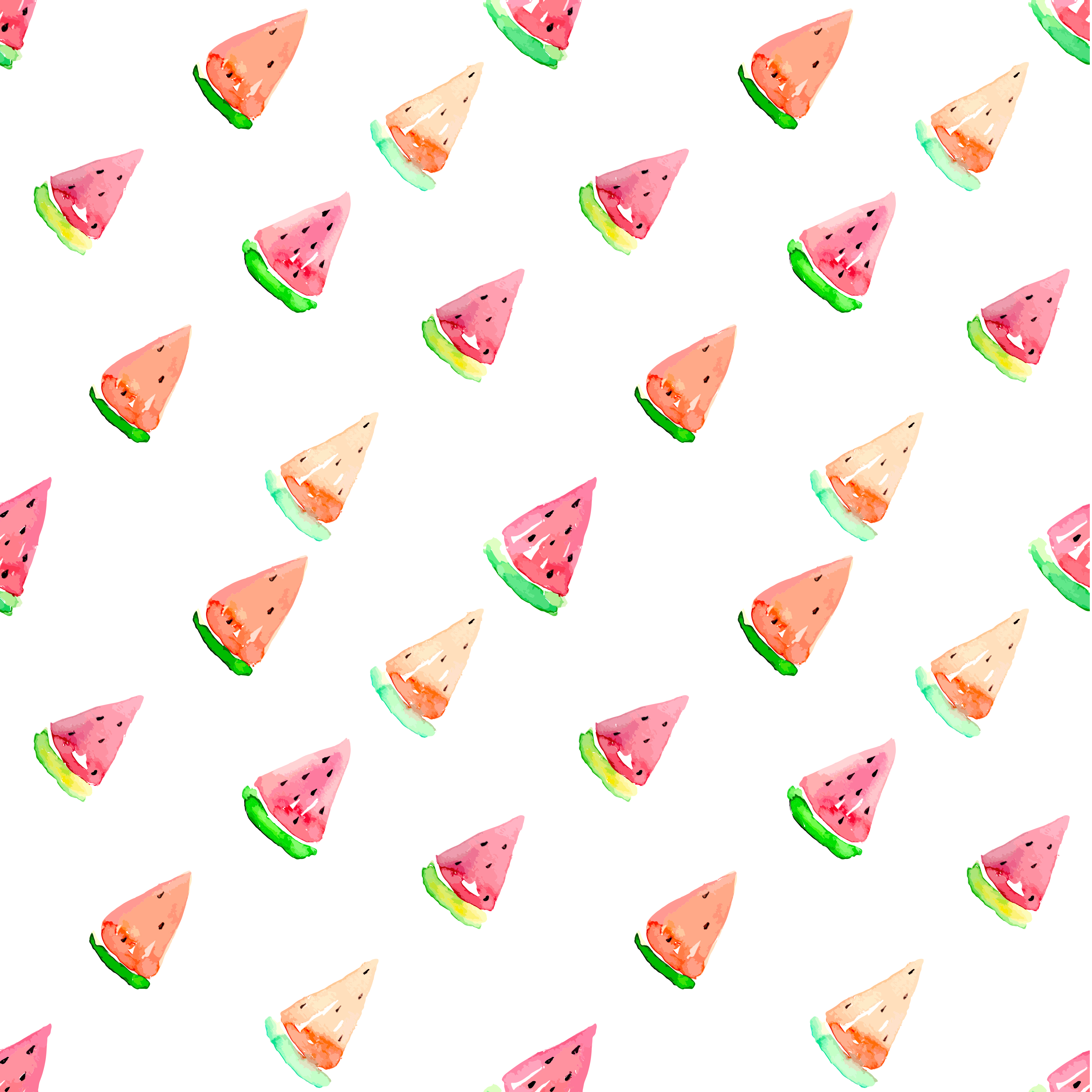 Seamless Watermelon Vector Pattern Patterns on Creative Market