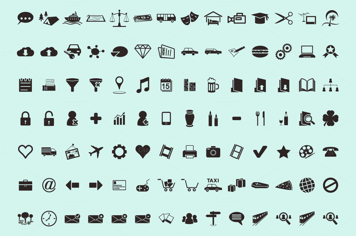 194 icons ~ Icons on Creative Market