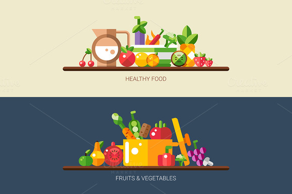 Animated Fruits And Vegetables Food Pictures » Designtube - Creative