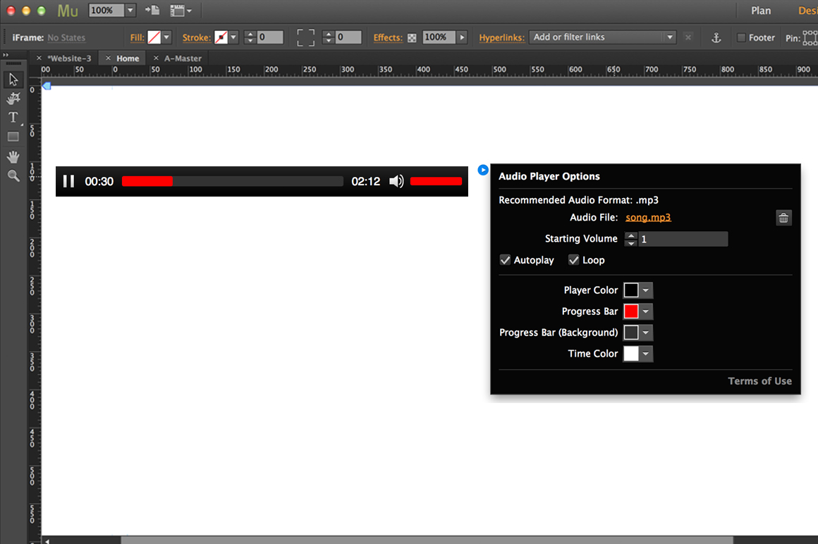 Audio Player Adobe Muse Widget Plug Ins On Creative Market Audio Player Adobe Muse Widget Plug Ins On Creative Market