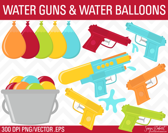 free clipart water balloon fight - photo #24