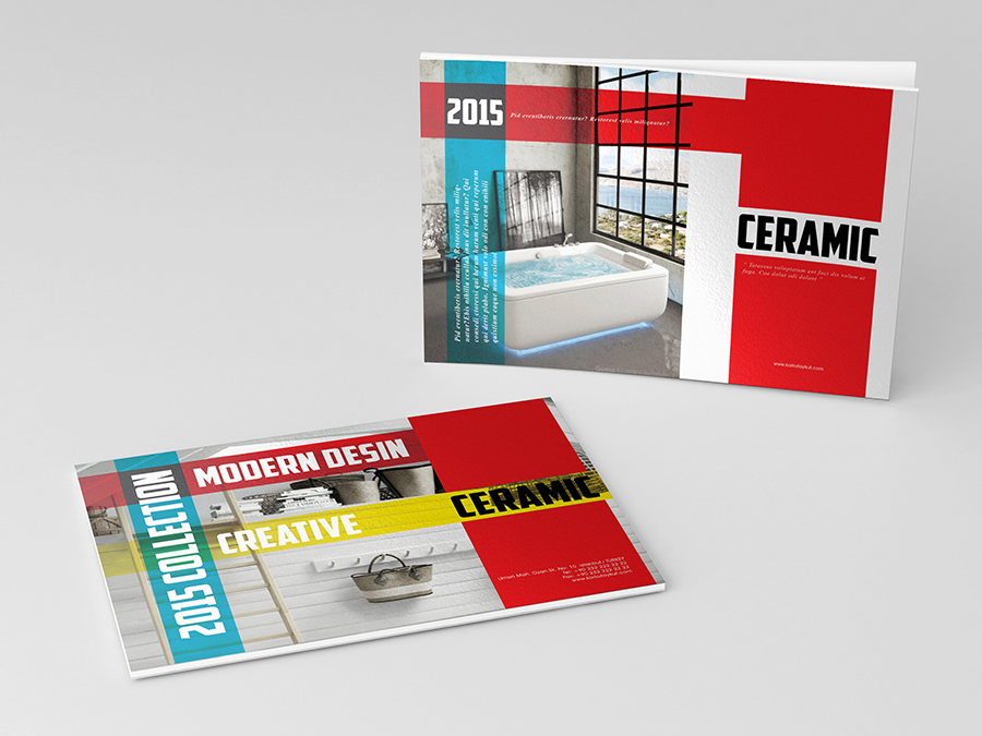 Ceramic Catalog Template Brochure Templates on Creative Market