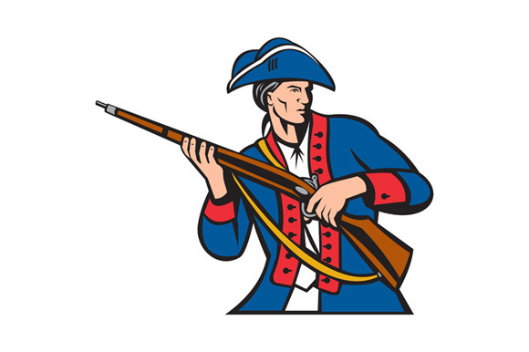 American Patriot Militia Musket Retr