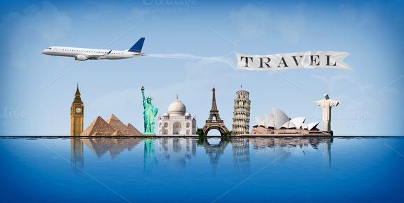 Message Concept Travel Around World Message Concept Travel Around World