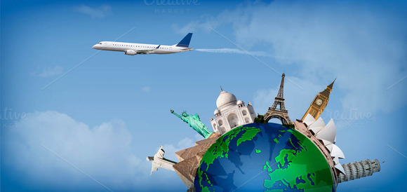 Travel Around The World Concept Air Travel Around The World Concept Air