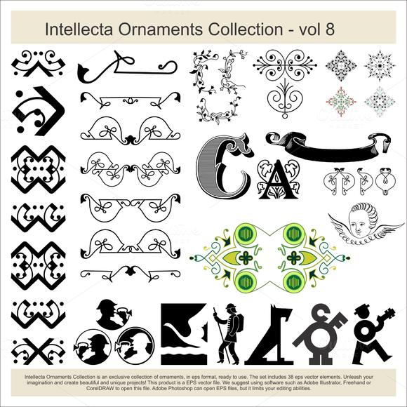 Intellecta Ornaments Collection 8