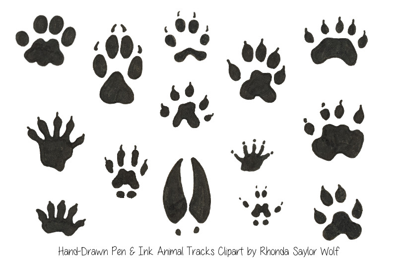 clipart dog tracks - photo #31