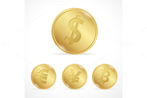 Download Free Gold Coin Mockup Designtube Creative Design Content