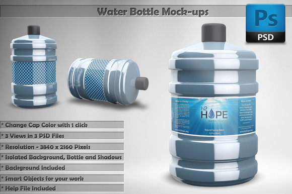 Water Bottle Mock-Up Water Bottle Mock-Up