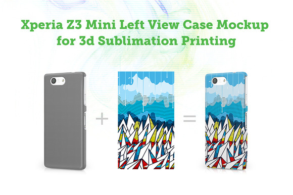 Sony Xperia Z3 Mini 3D Case Mockup
