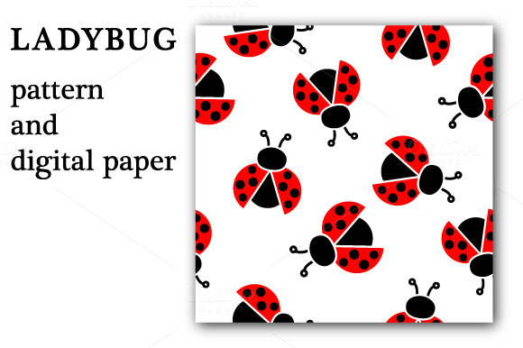Ladybug Pattern And Digital Paper Ladybug Pattern And Digital Paper