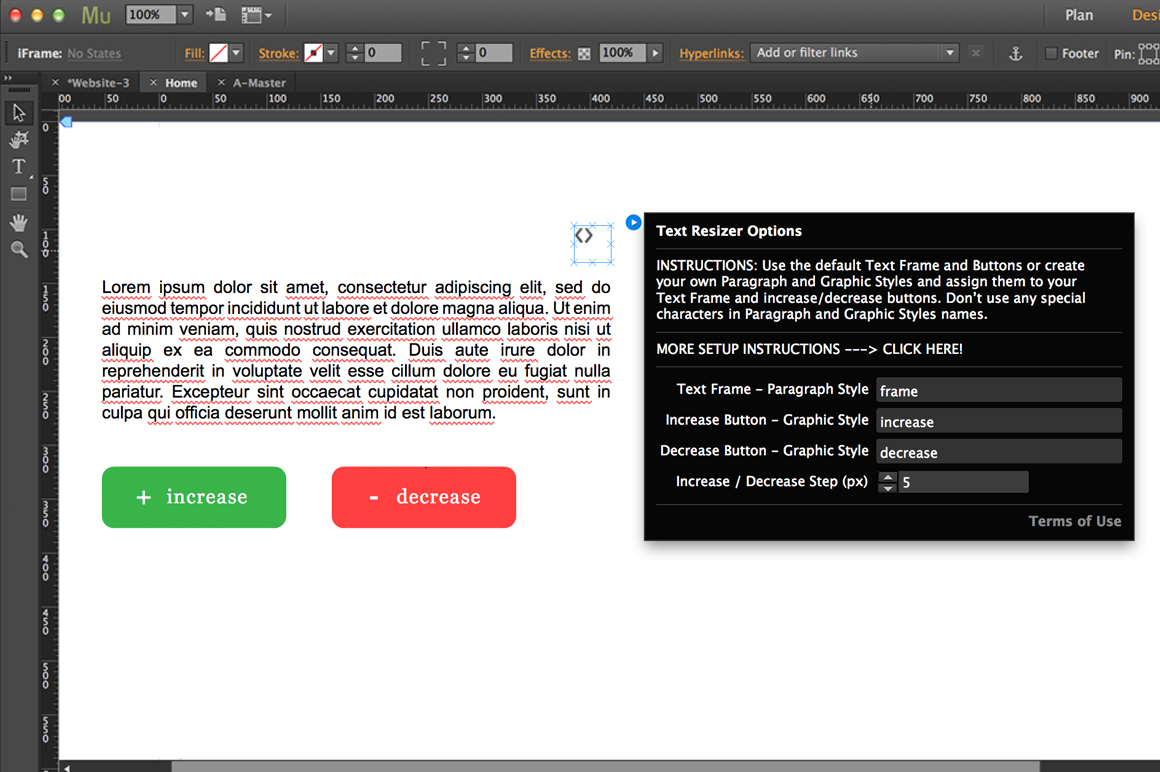 Text Resizer Adobe Muse Widget Plug Ins On Creative Market Text Resizer Adobe Muse Widget Plug Ins On Creative Market