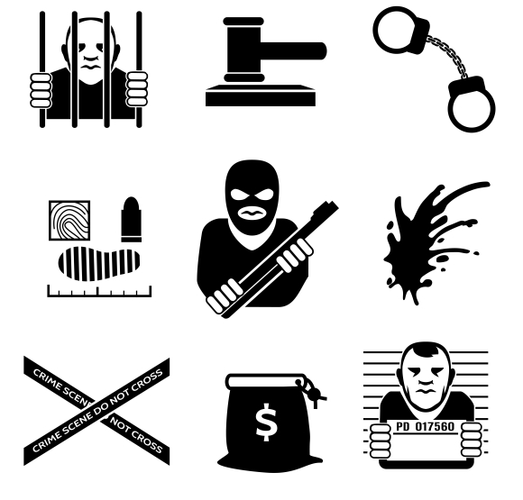 Criminal icons ~ Icons on Creative Market