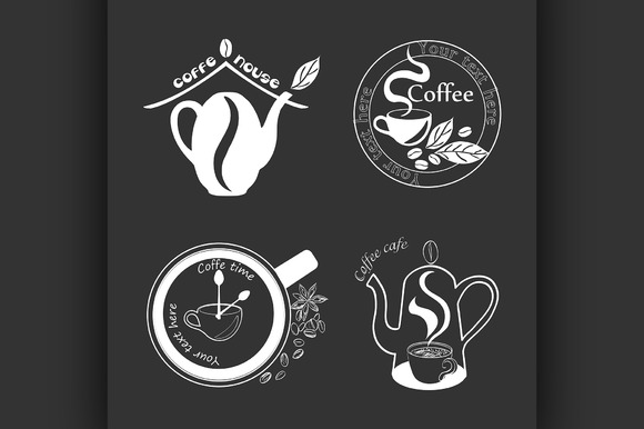 Coffee Retro Vintage Labels Logo Coffee Retro Vintage Labels Logo