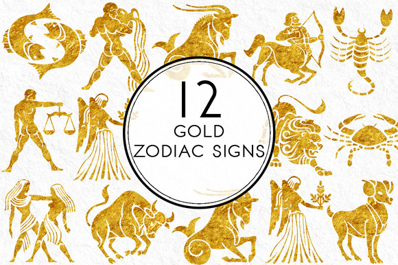 Gold Zodiac Sign