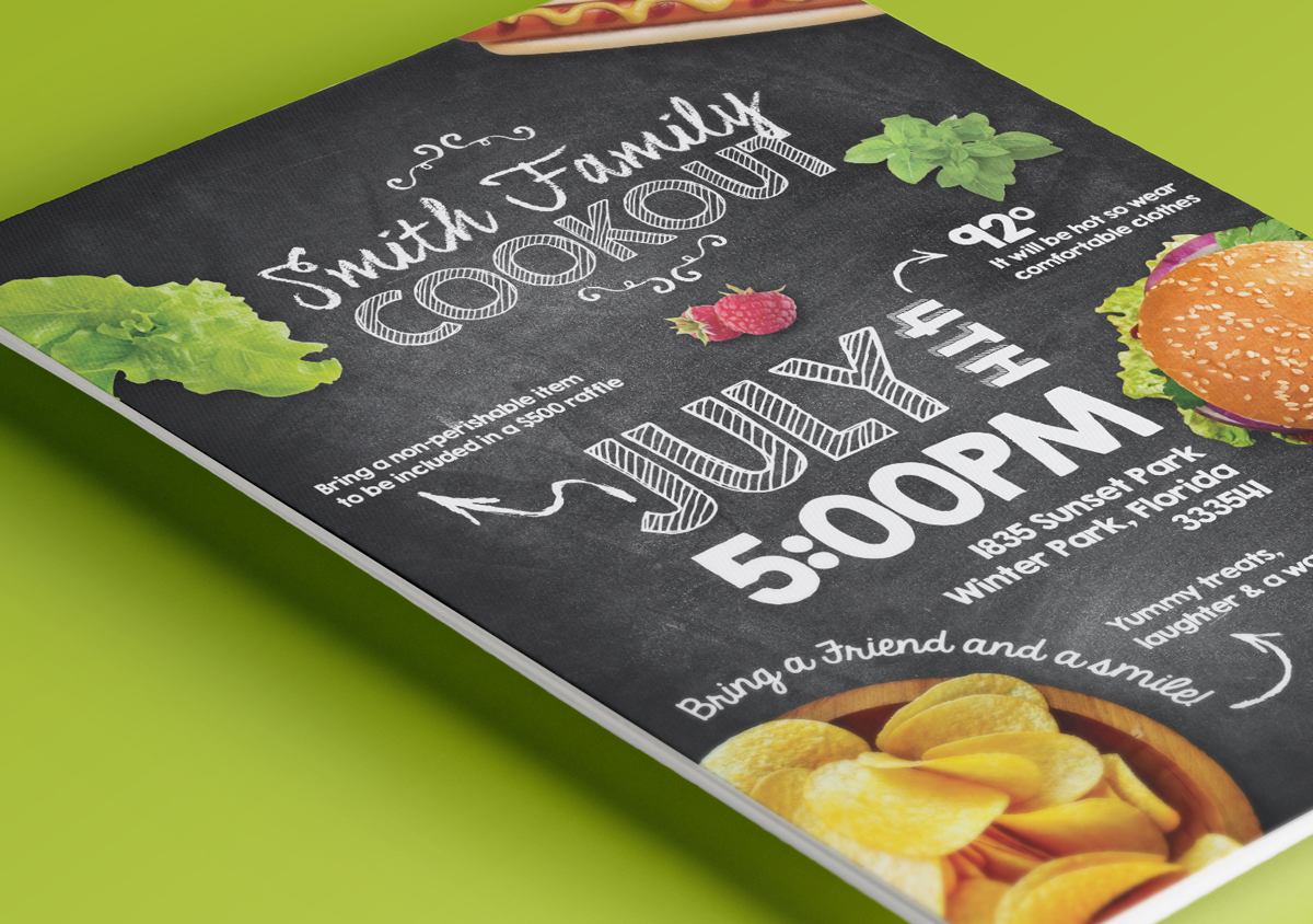 Cookout Flyer Template