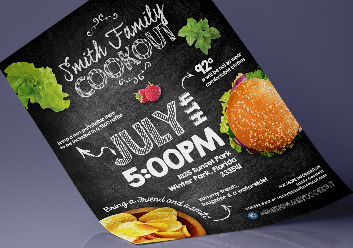 Cookout Flyer Template