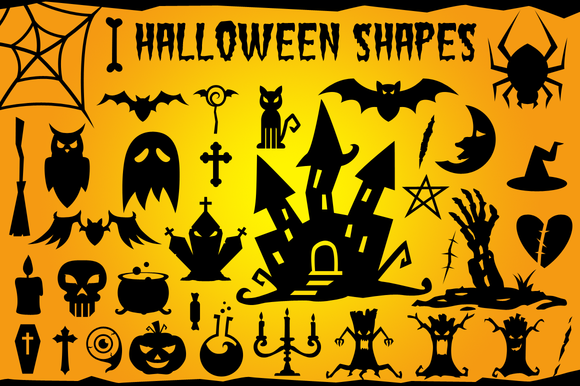 Halloween Vector Shapes Set Halloween Vector Shapes Set