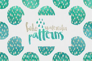 Boho Watercolor Patterns