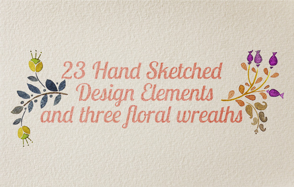23 Hand Sketched Design Elements 23 Hand Sketched Design Elements