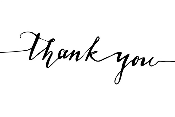 Thank You Calligraphy Vector Thank You Calligraphy Vector