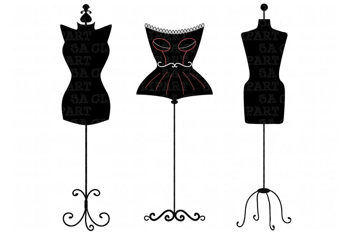 Mannequin Silhouette ClipArt ~ Illustrations on Creative Market