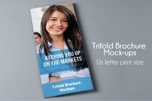 Photorealistic Tri-Fold Mock-ups Photorealistic Tri-Fold Mock-ups