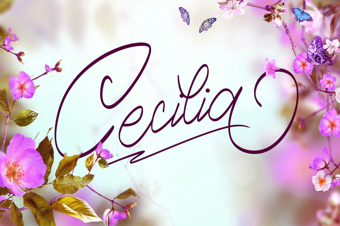Cecilia Script (45 Off) Script Fonts on Creative Market