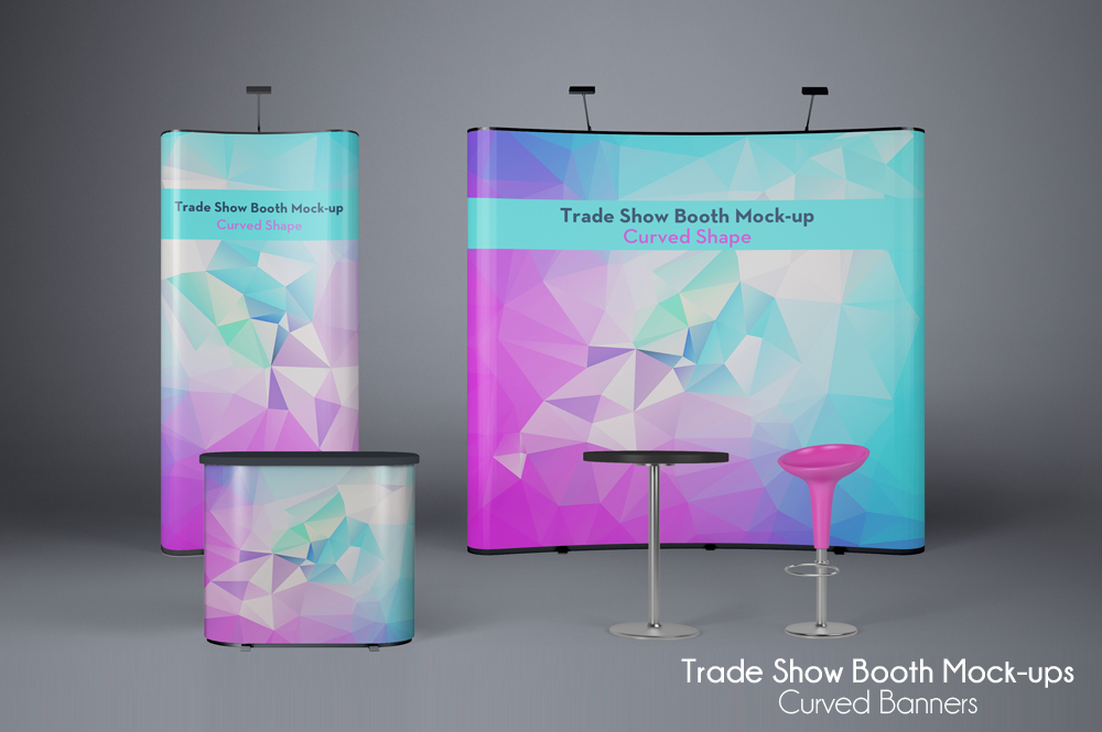 Download TRADE SHOW BOOTH MOCK-UPS V2 ~ Product Mockups on Creative ...