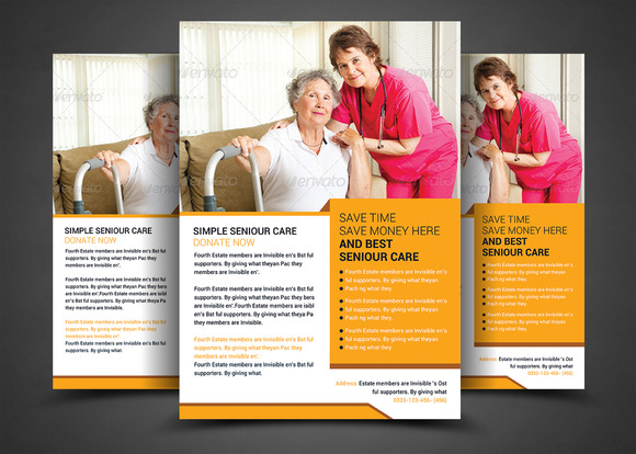 Errand <strong>Service</strong> Flyers - EnTown Posters Senior care service flyer templates