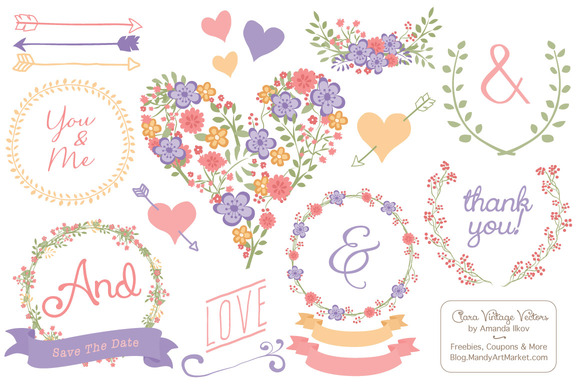 Wildflower Heart Banners Wildflower Heart Banners